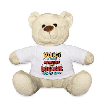 Origineller Humor zum 48. Geburtstag - Teddy - Weiß - Vorne