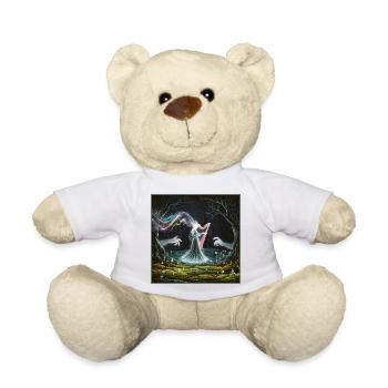 Conception de la sorcière de la harpe de la forêt enchantée - Nounours - blanc - Devant