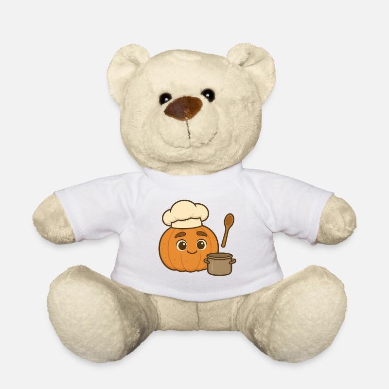 Freddie Pumpkin 3 - Teddy Bear - white