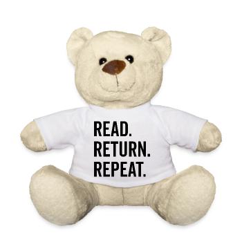 Read Return Repeat - Teddy Bear - white - Front