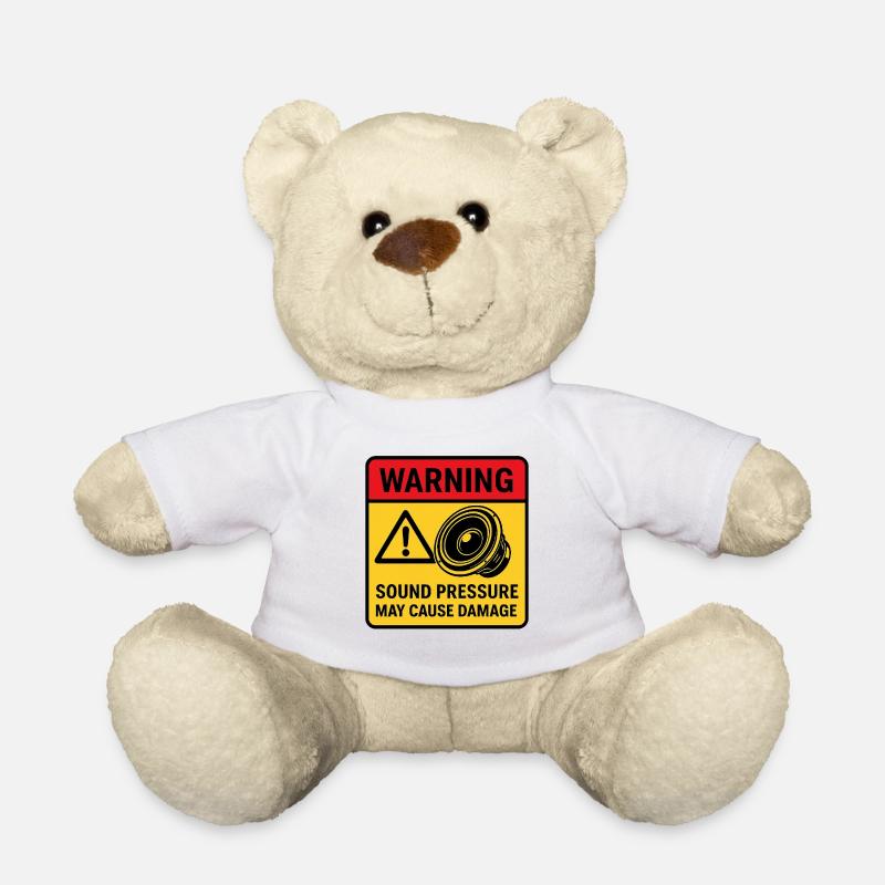 Audio Playback Warning - Teddy Bear - white