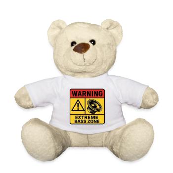 Warnung vor extremen Basszonen - Teddy - Weiß - Vorne
