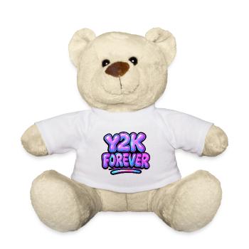 Y2K Forever Neon Design - Teddy Bear - white - Front