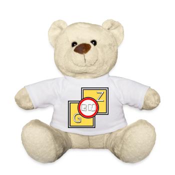 Genz Abstract Logo - Teddy Bear - white - Front