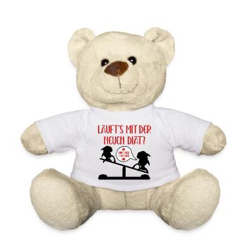 DIÄT SPRÜCHE - ABNEHMEN - HAIFISCHE - Teddy - Weiß - Vorne