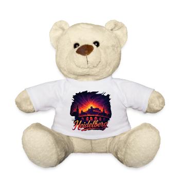 Heidelberg Stadt Silhouette prachtvoll Geschenk - Teddy - Weiß - Vorne
