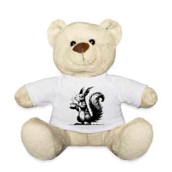 Small Squirrel, Big Cup Squirrel Caffeine - Teddy Bear - white - Front
