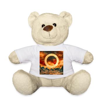 Cosmic sky and mystical mountain - Teddy Bear - white - Front