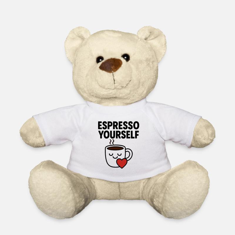 Entzückende Kaffeetasse mit Herz - Teddy - Weiß