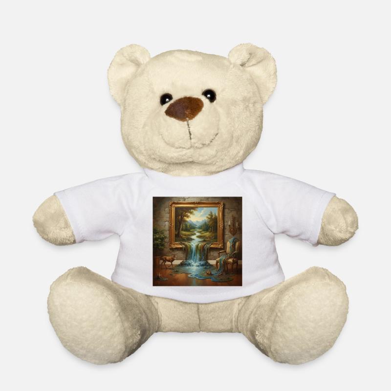 Naturwunderland mit fließendem Wasser - Teddy - Weiß