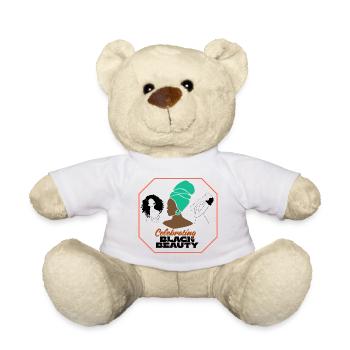 Lebendiges Afro-Frauen-Feier-Design - Teddy - Weiß - Vorne