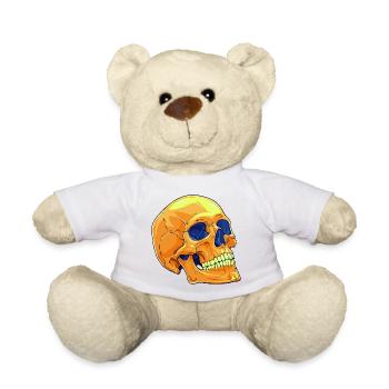 Totenkopf Skull - Teddy - Weiß - Vorne