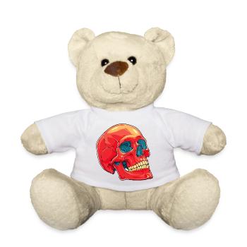 Totenkopf Skull - Teddy - Weiß - Vorne
