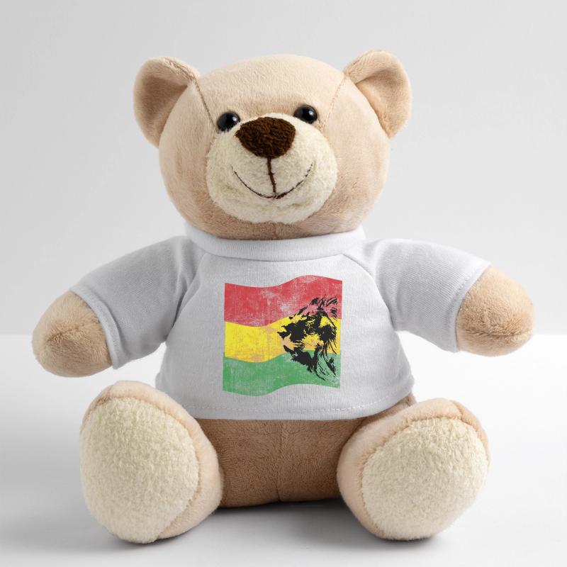 Lion Reggae avec drapeau Nounours