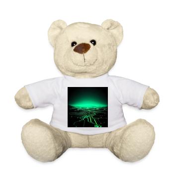 Neon Tech Stadtsilhouette - Teddy - Weiß - Vorne