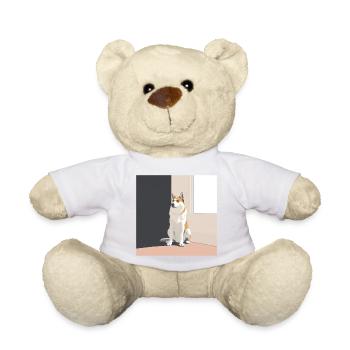 Husky illustration in Scandinavian style - Teddy Bear - white - Front