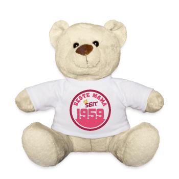 Mom 1959 - Teddy Bear - white - Front