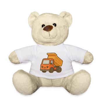 Camion à benne basculante mignon - Nounours - blanc - Devant