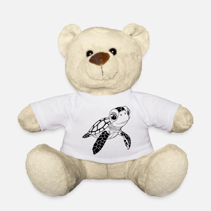 Schildkröte - Teddy - Weiß