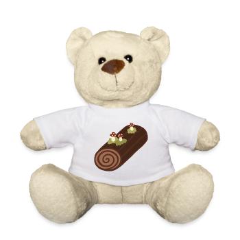 Bûche De Noël - Teddy Bear - white - Front
