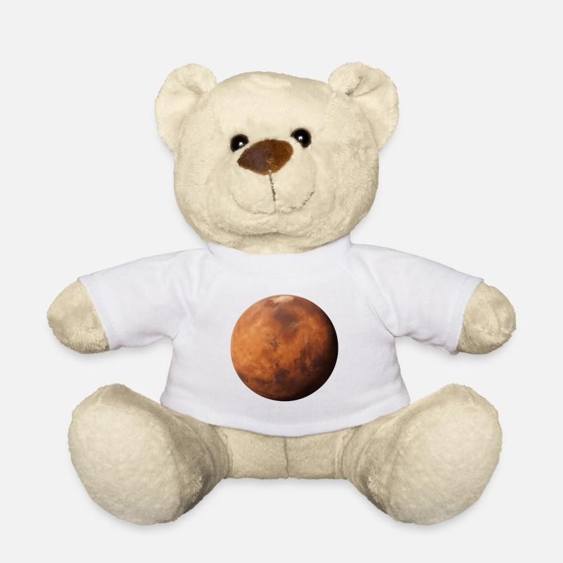 Mars - Planète Mars - Nounours - blanc