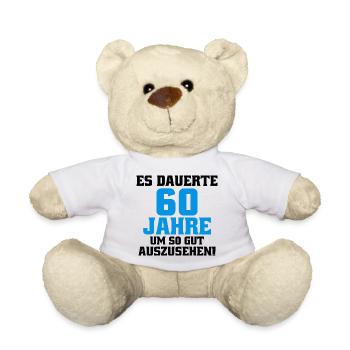 60 ans à dire l’anniversaire des hommes drôles - Nounours - blanc - Devant