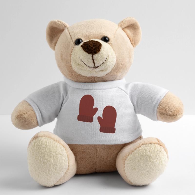 Gemütliche Winterhandschuhe Illustration Teddy