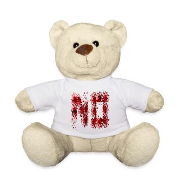 Éclaboussures de sang Déguisement d’Halloween - Nounours - blanc - Devant