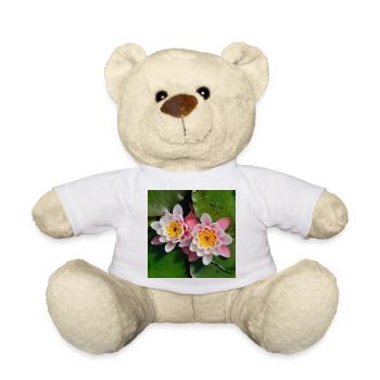 Water lilies flowers in the water - Teddy Bear - white - Front