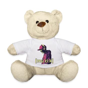 Musique extraterrestre - Nounours - blanc - Devant