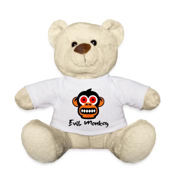 Evil monkey - Teddy Bear - white - Front
