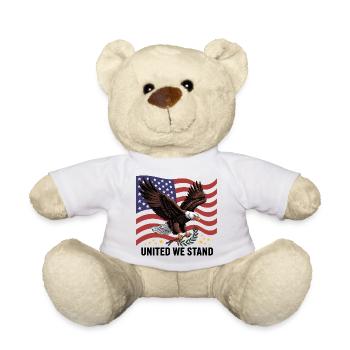 Adler und Flagge - Teddy - Weiß - Vorne