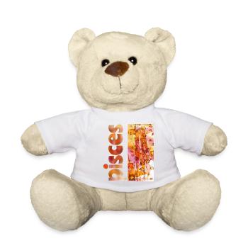 Zodiac sign Pisces - Teddy Bear - white - Front