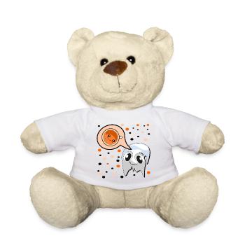 ÉPICES DE CITROUILLE FANTÔME D'AUTOMNE HALLOWEEN - Nounours - blanc - Devant
