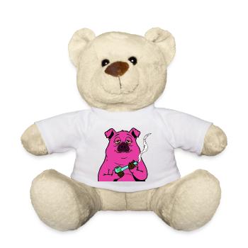SAU entspannt  - Teddy - Weiß - Vorne