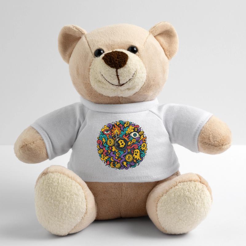 Volcanic Bitcoin Chaos Design Teddy Bear