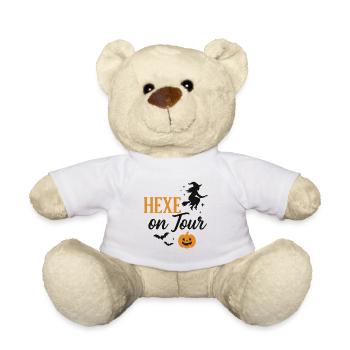 Witch on Halloween Autumn Cut - Teddy Bear - white - Front