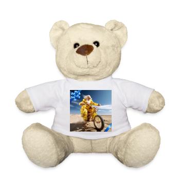 Aventure vibrante sur la plage des personnes âgées dans un style rétro - Nounours - blanc - Devant