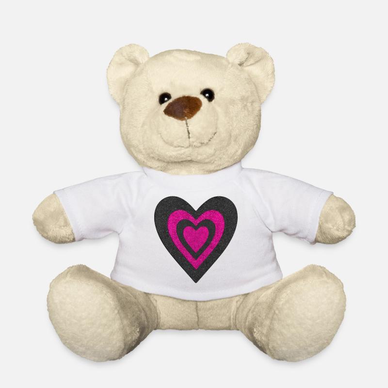 Herz - Teddy - Weiß