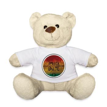 Africa Unite Reggae Ethno-Design - Teddy - Weiß - Vorne