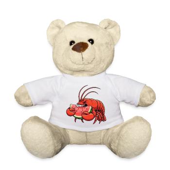 Sweet Lobster Summer Cartoon Watermelon Fruity - Teddy Bear - white - Front