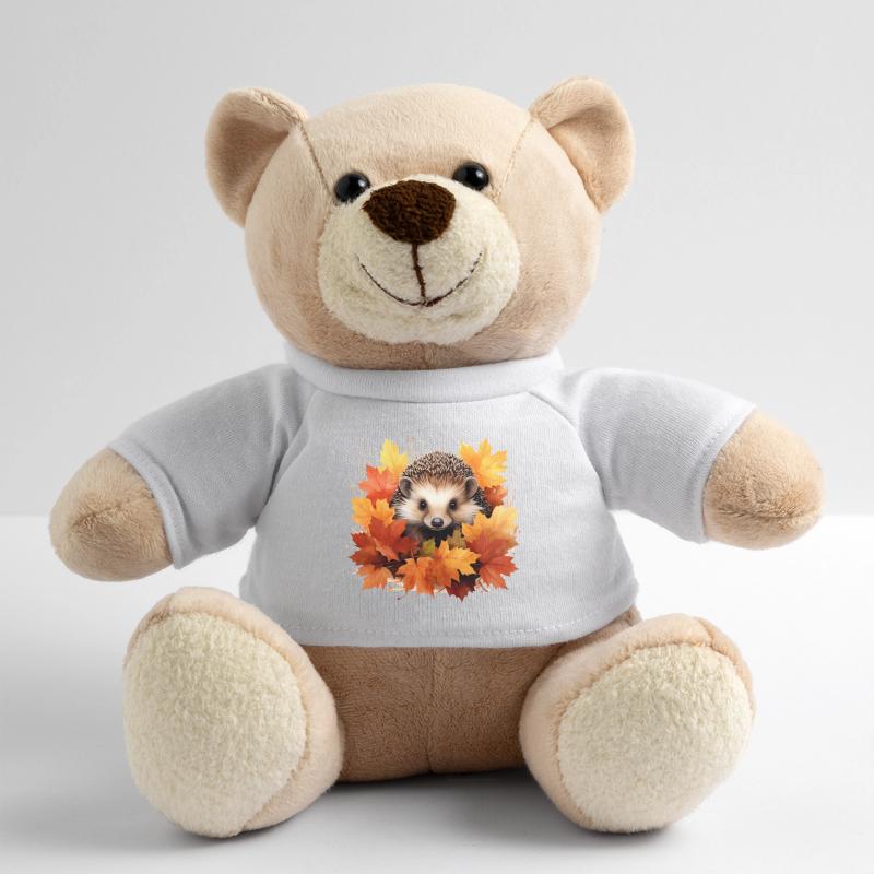 Hérisson d'automne dans les feuilles Nounours