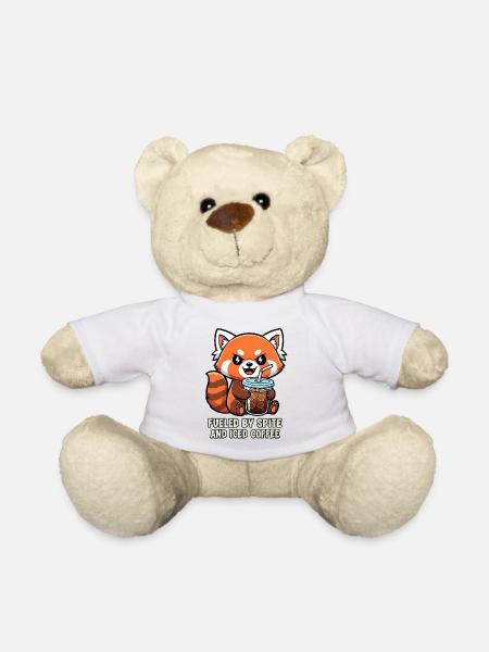 Freches Waschbär-Kaffee-Meme-Design - Teddy - Weiß