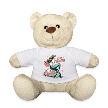Un peu salé Un peu sirène sucrée Rétro - Nounours - blanc - Devant