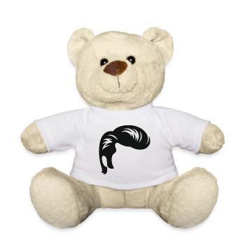 Mop of hair design for statement outfits - Teddy Bear - white - Front