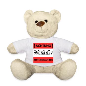 Attention pensioner design - Teddy Bear - white - Front