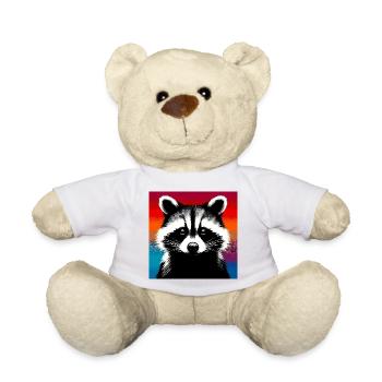 Raton laveur - Nounours - blanc - Devant
