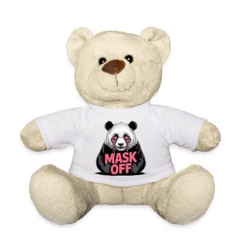 Maske aus Panda - Teddy - Weiß - Vorne