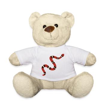 Rusty Kingsnake Illustration - Teddy Bear - white - Front