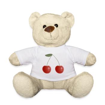 Cherries - Teddy Bear - white - Front